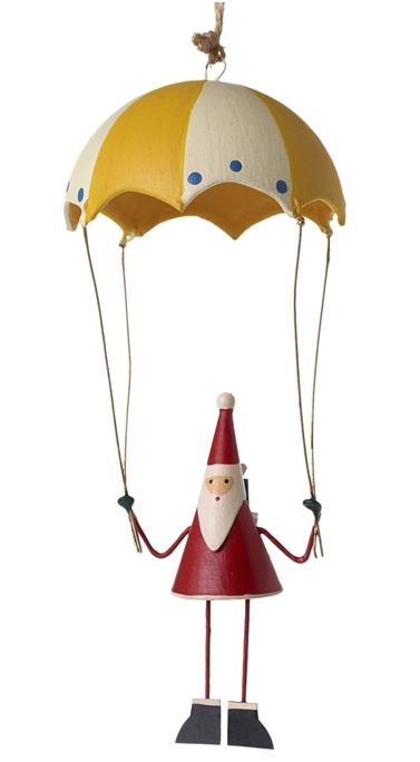 Parachute Santa Ornament