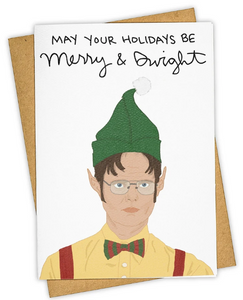 Merry and Dwight Holiday Card - The Office