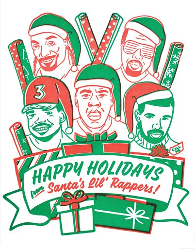 Santa's Rappers Holiday Card