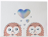 Hedgehog Bubbly Love - Valentine's Day Card