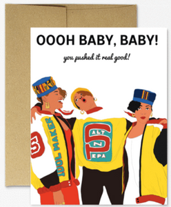 Pushi it - New Baby Card