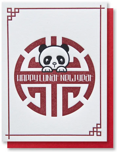 Panda Lunar New Year Card