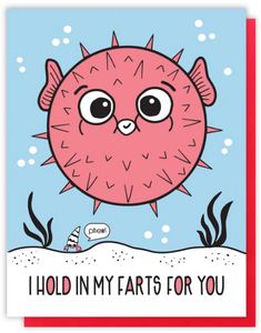 Farts Blowfish - Love Card