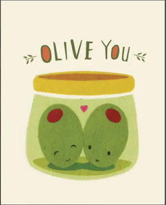 Olive You - Love Card