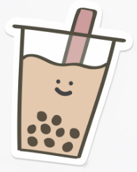 Boba Milk Tea Sticker