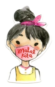 Mahal Kita Mask Girl Sticker