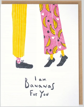 Bananas for You - Love Card