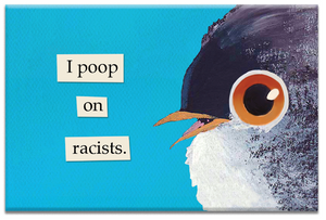 Poop on Racists Magnet
