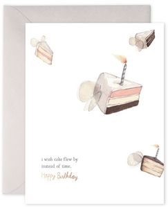 Flying Cakes - Birthday Card