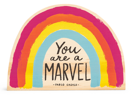 You Are A Marvel Rainbow Wood Art