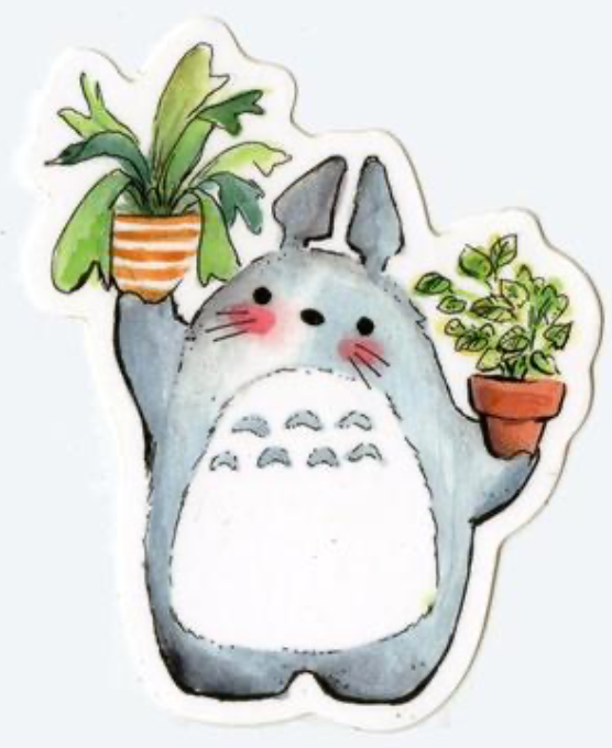 Plants Totoro Sticker