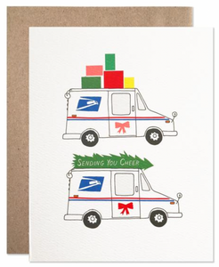 Mail Truck Holiday Card Boxed/Single