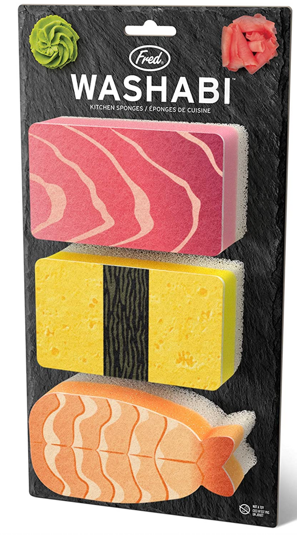 Washabi Set of 3 Sponges