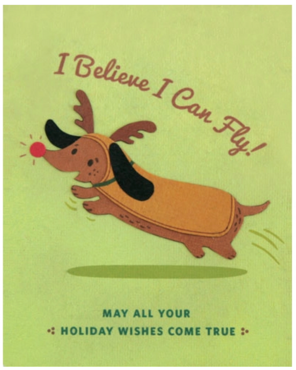Reindeer Dog - Christmas Card
