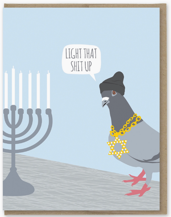 Light That Up - Hanukkah Card