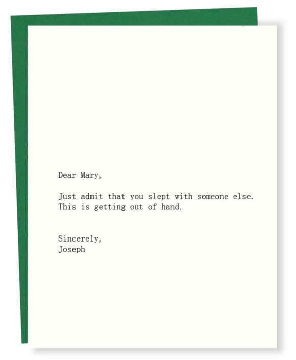 Mary and Joseph - Humor/Holiday Card